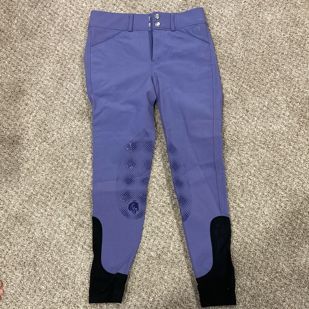 Kids Lavender Riding Leggings